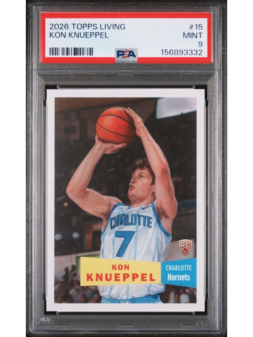 2025-26 Topps Nba Living Set - Kon Knueppel #15 Rookie Card (RC) PSA 9